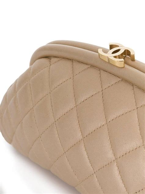 chanel half moon clutch price|Chanel Quilted Champagne Half.